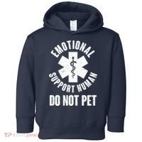 Funny Emotional Support Human Do No Pet Toddler Hoodie thumb 0