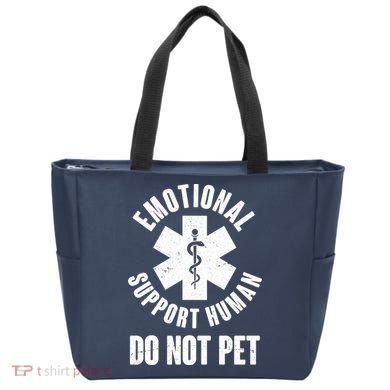 Funny Emotional Support Human Do No Pet Tote Bag