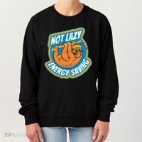 Funny Energy Saving Sloth Women's Sweatshirt thumb 0
