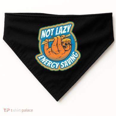 Funny Energy Saving Sloth USA-Made Doggie Bandana