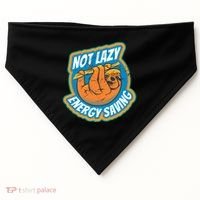 Funny Energy Saving Sloth USA-Made Doggie Bandana thumb 0