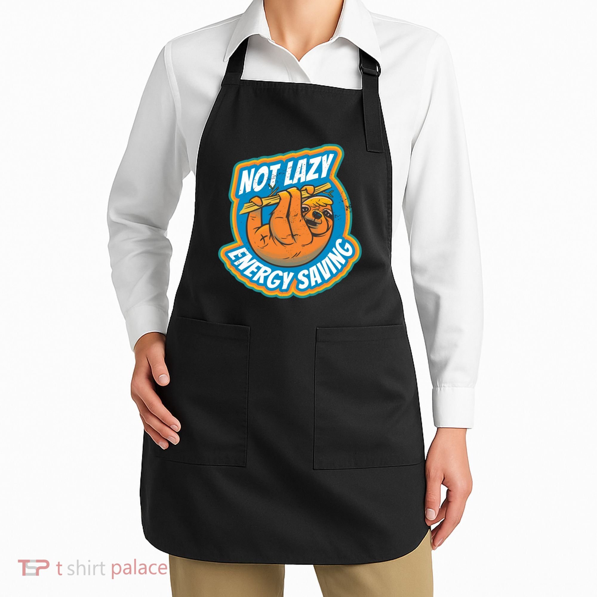Funny Energy Saving Sloth Apron