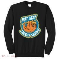 Funny Energy Saving Sloth Sweatshirt thumb 0