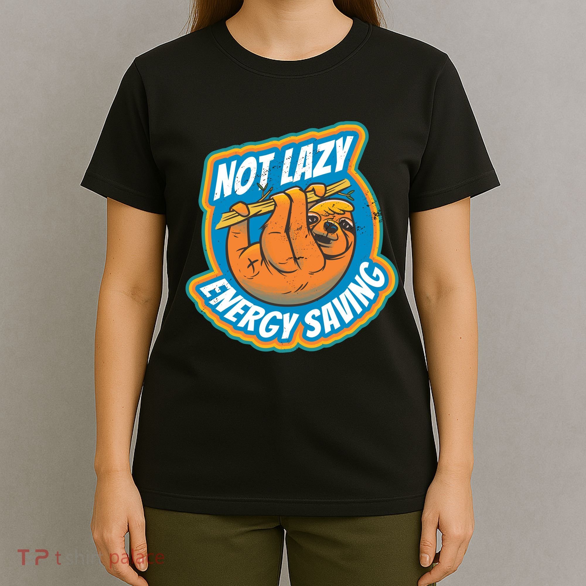 Funny Energy Saving Sloth T-Shirt
