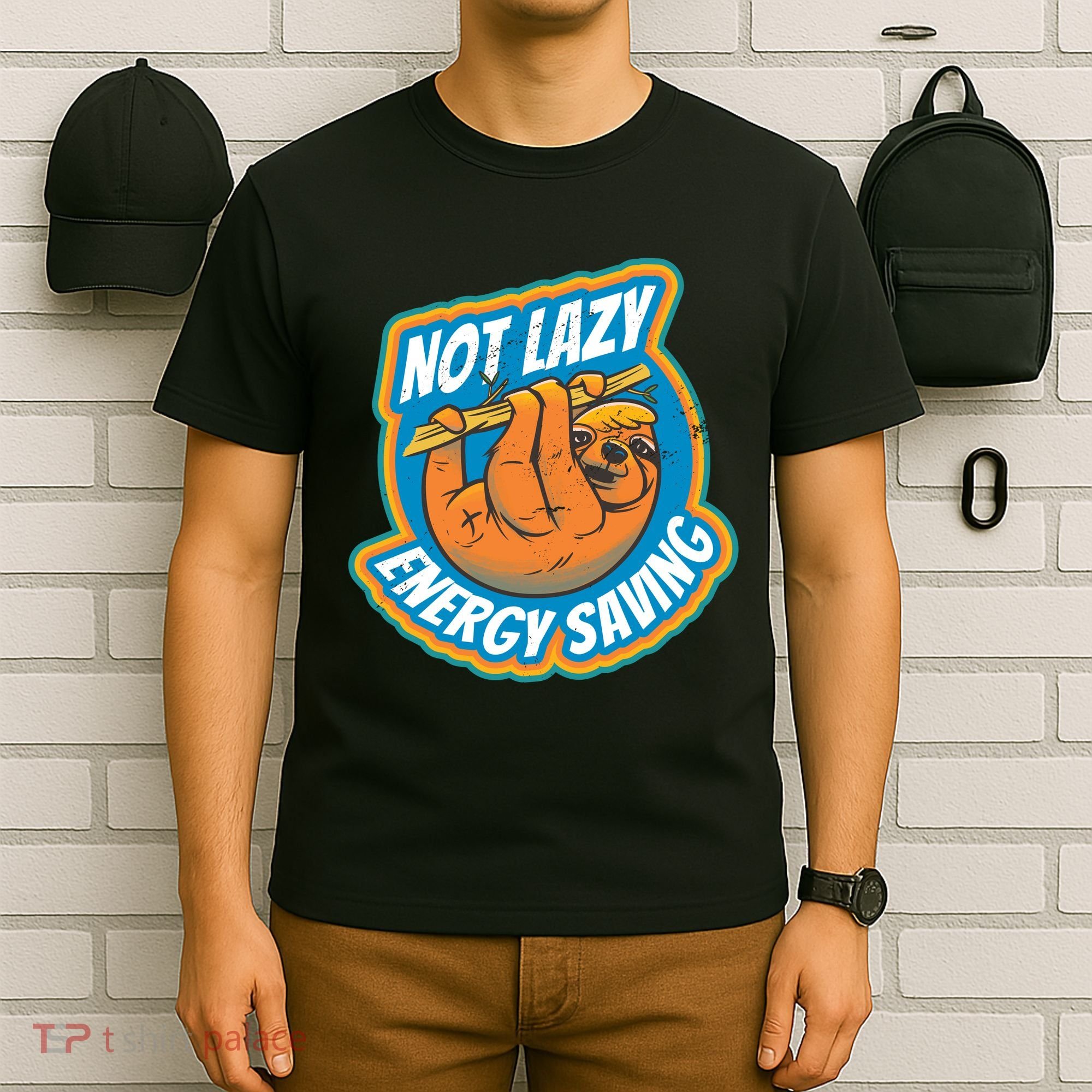 Funny Energy Saving Sloth T-Shirt