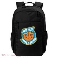 Funny Energy Saving Sloth Backpack thumb 0