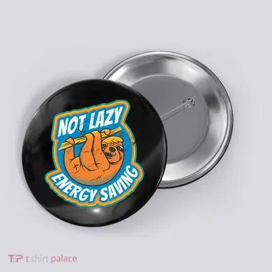 Funny Energy Saving Sloth Button