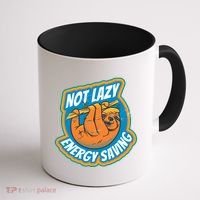 Funny Energy Saving Sloth Coffee Mug thumb 1
