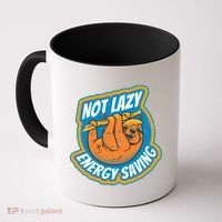 Funny Energy Saving Sloth Coffee Mug thumb 0
