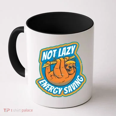 Funny Energy Saving Sloth Coffee Mug