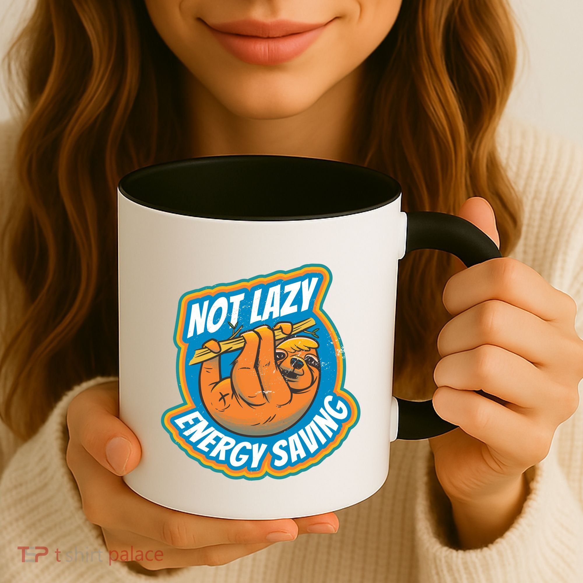 Funny Energy Saving Sloth Coffee Mug
