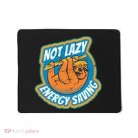 Funny Energy Saving Sloth Mousepad thumb 0