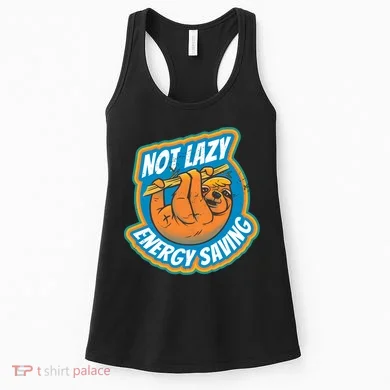 Funny Energy Saving Sloth Women's Tank Top