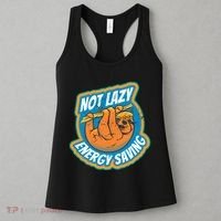Funny Energy Saving Sloth Women's Tank Top thumb 3