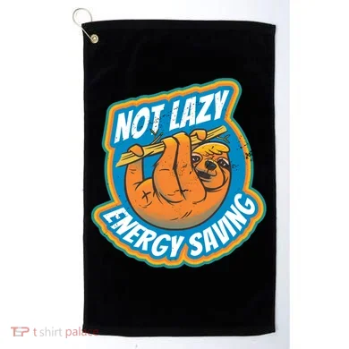 Funny Energy Saving Sloth Golf Towel