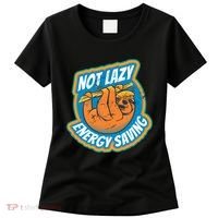 Funny Energy Saving Sloth Women's T-Shirt thumb 0