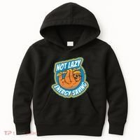 Funny Energy Saving Sloth Kids Hoodie thumb 0