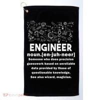 Funny Engineer Meaning Golf Towel thumb 0