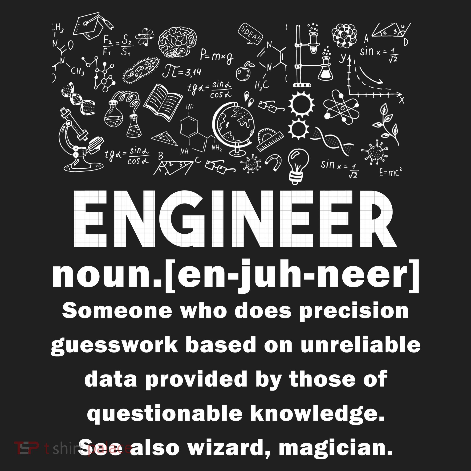 Funny Engineer Meaning Golf Towel