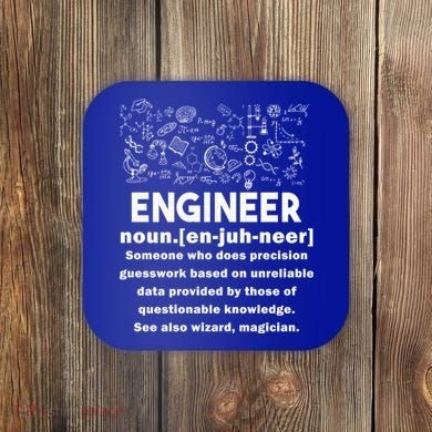 Funny Engineer Meaning Coaster