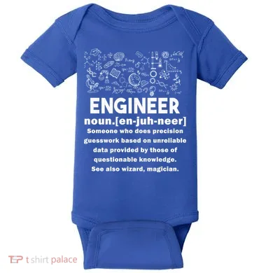 Funny Engineer Meaning Baby Bodysuit