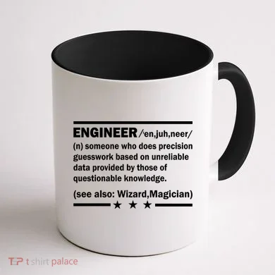 Funny Engineer Noun Definition Coffee Mug back