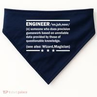 Funny Engineer Noun Definition USA-Made Doggie Bandana thumb 0