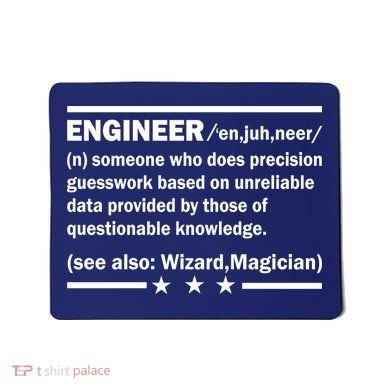 Funny Engineer Noun Definition Mousepad