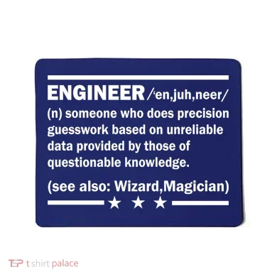 Funny Engineer Noun Definition Mousepad