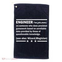 Funny Engineer Noun Definition Golf Towel thumb 0