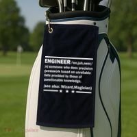 Funny Engineer Noun Definition Golf Towel thumb 2