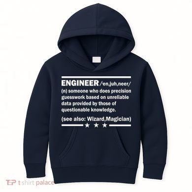 Funny Engineer Noun Definition Kids Hoodie