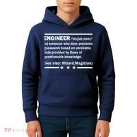 Funny Engineer Noun Definition Kids Hoodie thumb 4