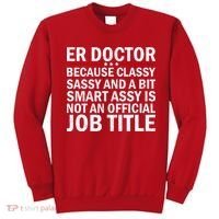 Funny Er Doctor Official Job Title Sweatshirt thumb 0