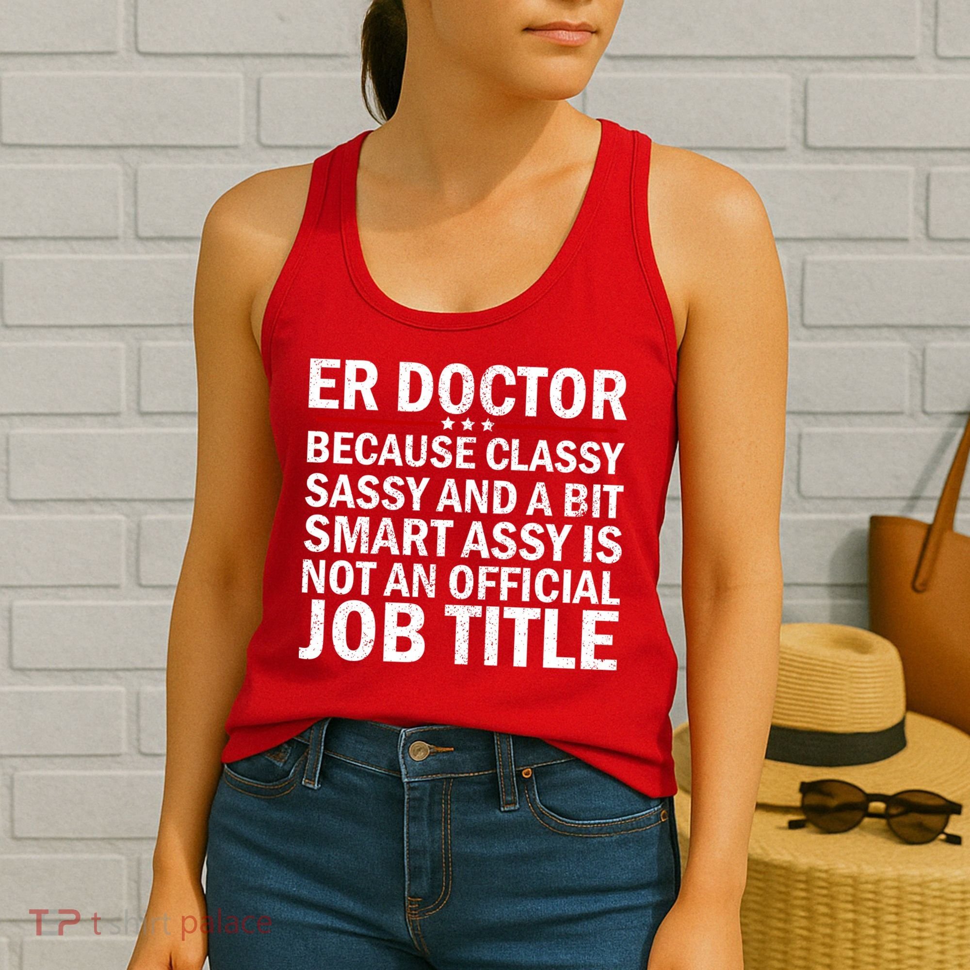 Funny Er Doctor Official Job Title Women's Tank Top