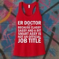 Funny Er Doctor Official Job Title Women's Tank Top thumb 3