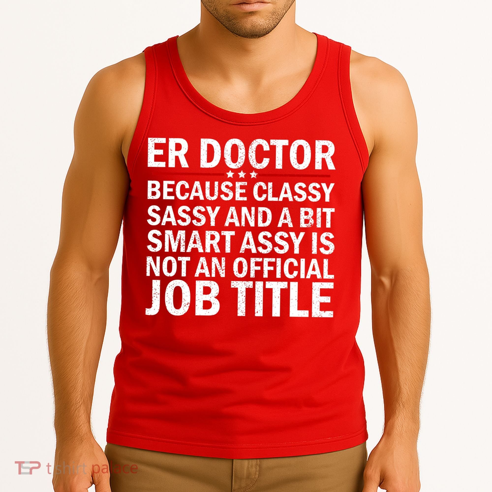 Funny Er Doctor Official Job Title Tank Top