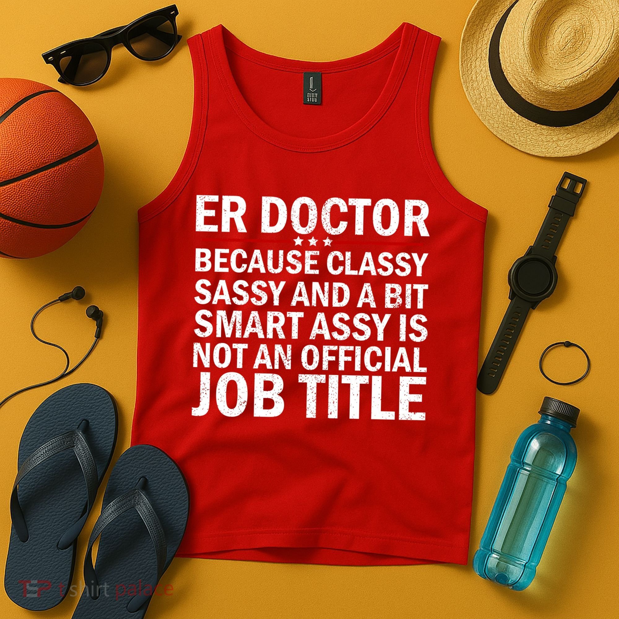 Funny Er Doctor Official Job Title Tank Top