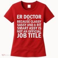 Funny Er Doctor Official Job Title Women's T-Shirt thumb 0