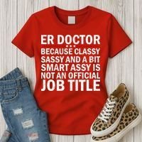 Funny Er Doctor Official Job Title Women's T-Shirt thumb 3