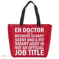Funny Er Doctor Official Job Title Tote Bag thumb 0