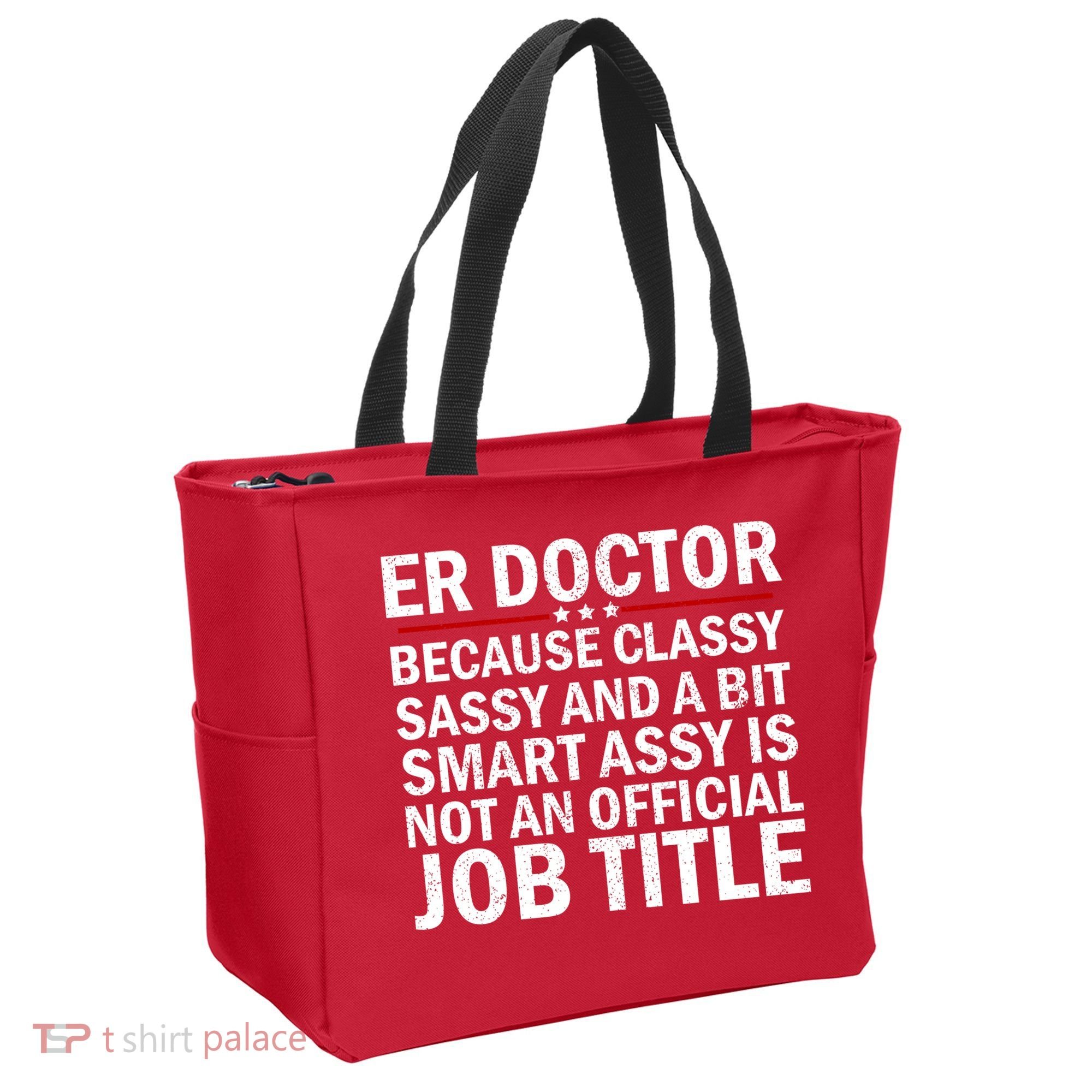 Funny Er Doctor Official Job Title Tote Bag