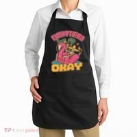 Funny Everything Is Gonna Be Okay Vacation Skeleton Apron thumb 2