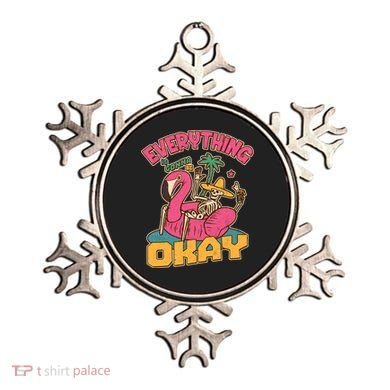 Funny Everything Is Gonna Be Okay Vacation Skeleton Ornament