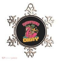 Funny Everything Is Gonna Be Okay Vacation Skeleton Ornament thumb 0