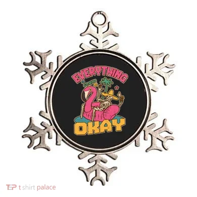 Funny Everything Is Gonna Be Okay Vacation Skeleton Ornament