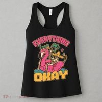 Funny Everything Is Gonna Be Okay Vacation Skeleton Women's Tank Top thumb 3