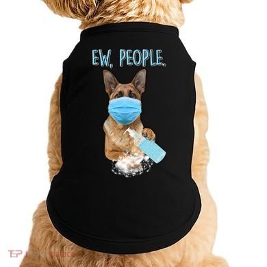 Funny Ew People Hygienic German Shepard  Doggie Tank