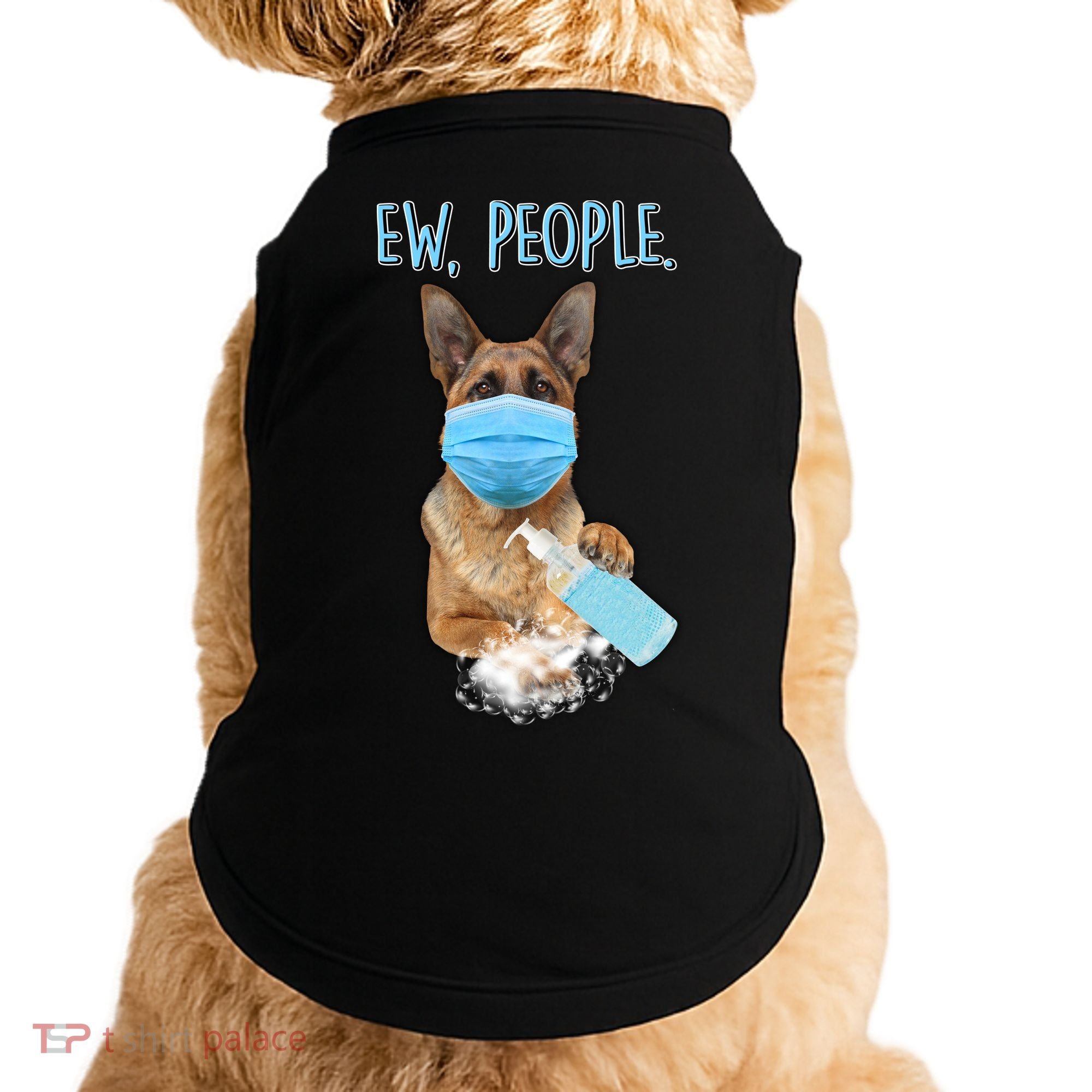 Funny Ew People Hygienic German Shepard  Doggie Tank