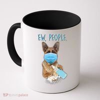 Funny Ew People Hygienic German Shepard  Coffee Mug thumb 0